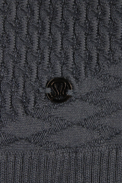 Lululemon Unisex Dark Blue Designer Cardigan Button Closure Size One Size
