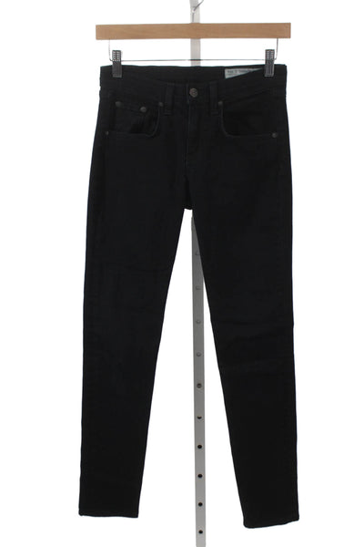 Rag & Bone Womens Black Skinny Jeans Size 25