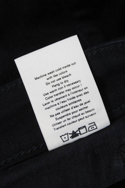 Rag & Bone Womens Skinny Cropped Black Jeans Size 25