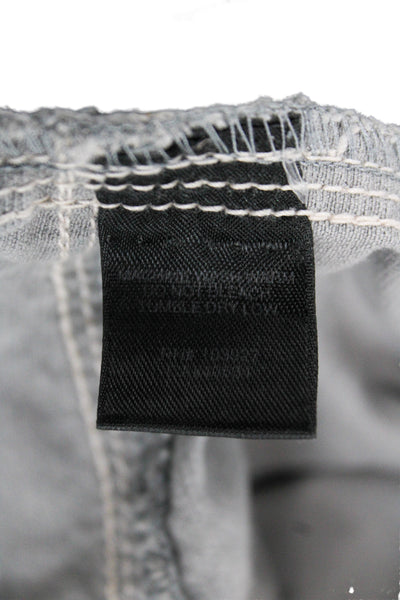 Marc Jacobs Womens Cargo Chino Pants Gray Cotton Button Size 28