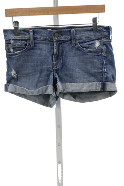 7 For All Mankind Unisex Blue Shorts Size 25