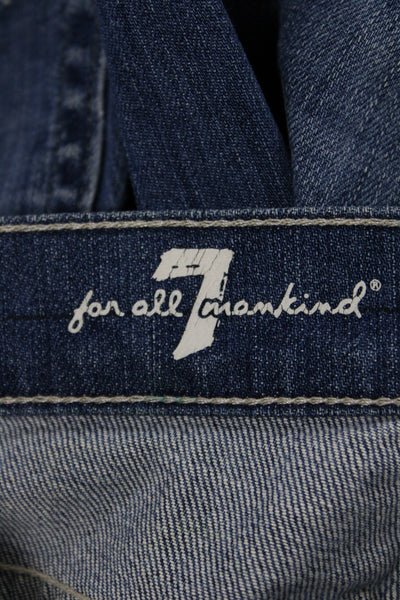 7 For All Mankind Unisex Blue Shorts Size 25