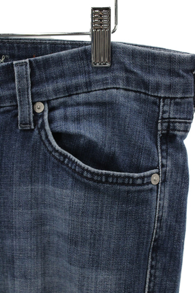 7 For All Mankind Women Bootcut Dark Blue Jeans Size 30