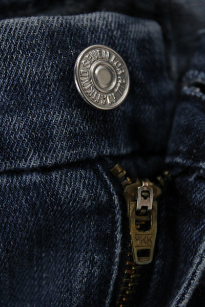 7 For All Mankind Women Bootcut Dark Blue Jeans Size 30