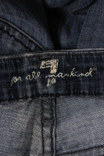 7 For All Mankind Women Bootcut Dark Blue Jeans Size 30
