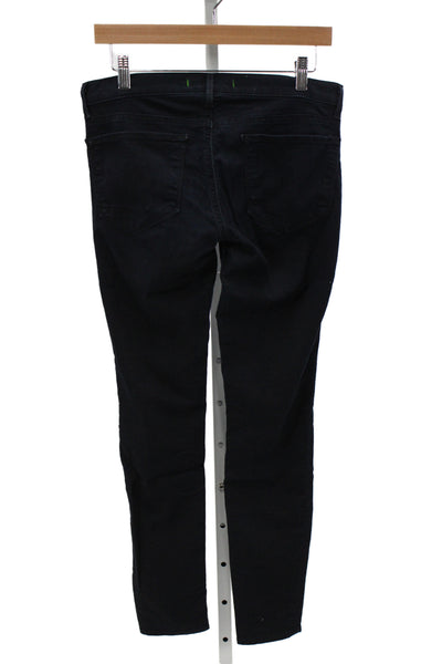 J Brand Womens Skinny Jeans Dark Blue Mid Rise 27 Inseam Size 28