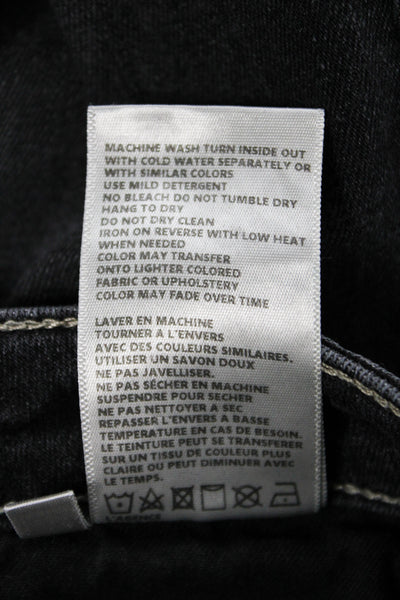L'Agence Women Skinny Ankle Jeans Dark Gray Mid Rise Button Size 26