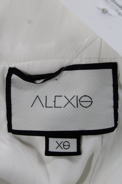 Alexis Women Jumpsuit Halter Sleeveless White Size XS