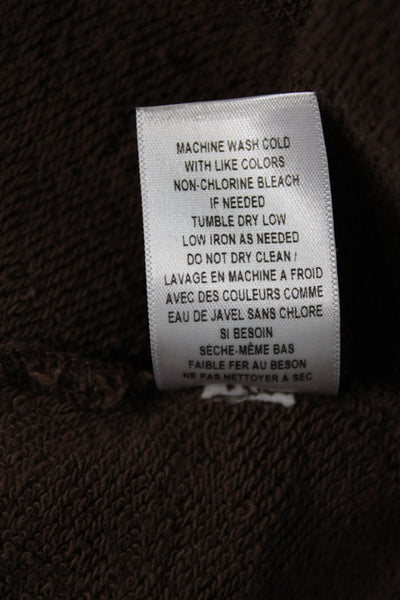 Eterne Womens Pullover Sweatshirt Brown Crew Neck Long Sleeve Size XS