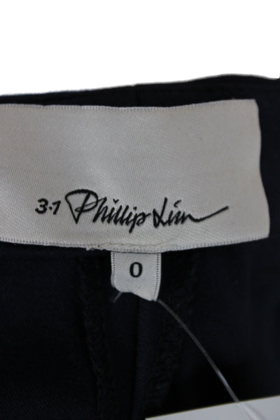 3.1 Phillip Lim Women Ankle Cropped Dress Pants Dark Blue Size 0