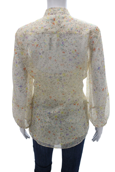 Lauren Ralph Lauren Women Tunic Floral Beige 3/4 Sleeve Size XL