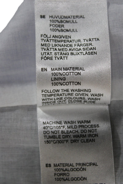 Marimekko Womens Shift Dress Dark Blue Geometric 100% Cotton Sleeveless Size 4