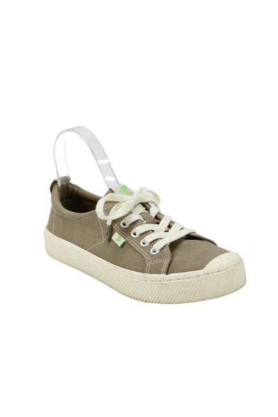 Cariuma Womens Canvas Cap Toe Low Top Sneakers Shoes Brown Size 8