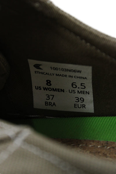 Cariuma Womens Canvas Cap Toe Low Top Sneakers Shoes Brown Size 8