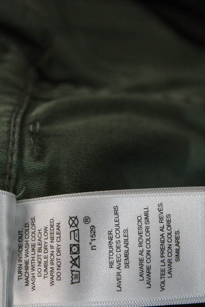 Polo Ralph Lauren Mens Cropped Cargo Pants Green Cotton Size 0