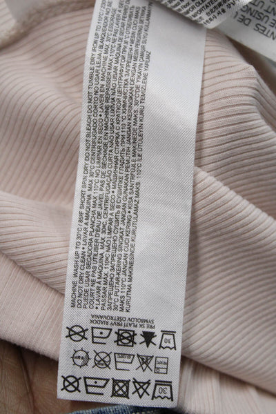 MNG Womens Beige Cotton Blend Sweatpants Size S