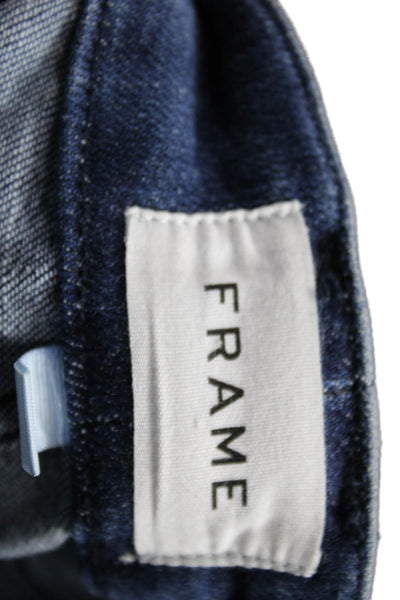 Frame Women High Rise Flared Dark Blue Jeans Size 24