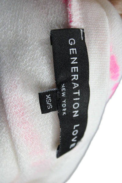 Generation Love Women Basic Jersey Long Sleeve Crew Neck White T-Shirt Size XS