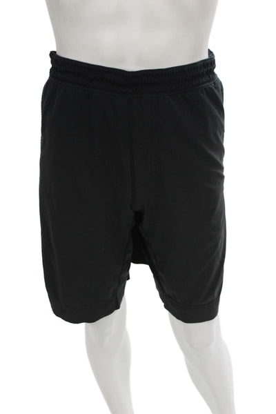 Lululemon Mens Camouflage Black Sweat Shorts Polyester Army Spring Size 2XL
