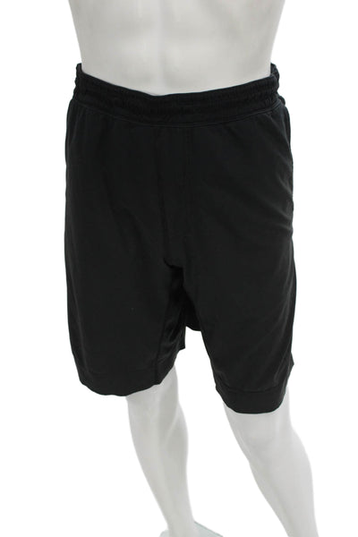 Lululemon Mens Camouflage Black Sweat Shorts Polyester Army Spring Size 2XL