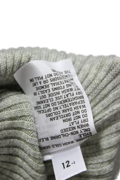 Uniqlo Unisex Gray Collared Long Sleeve Pullover Rayon Blend Size XS