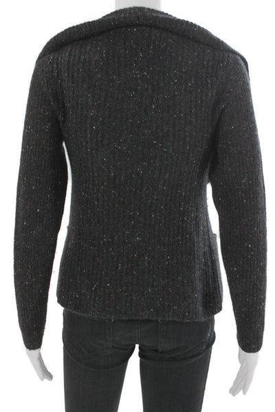 White + Warren Unisex Dark Gray Cashmere Cardigan Long Sleeve Size XS