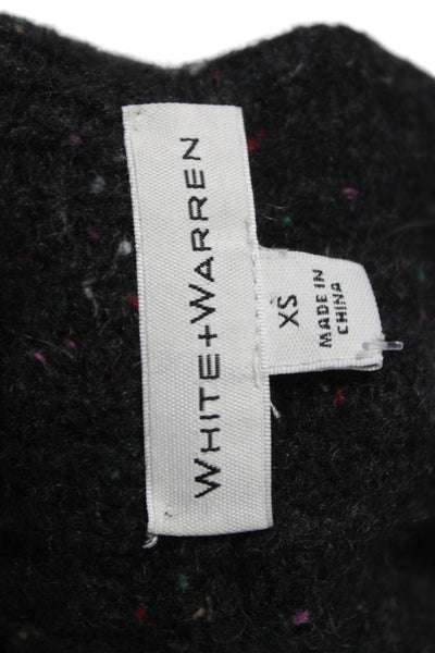 White + Warren Unisex Dark Gray Cashmere Cardigan Long Sleeve Size XS