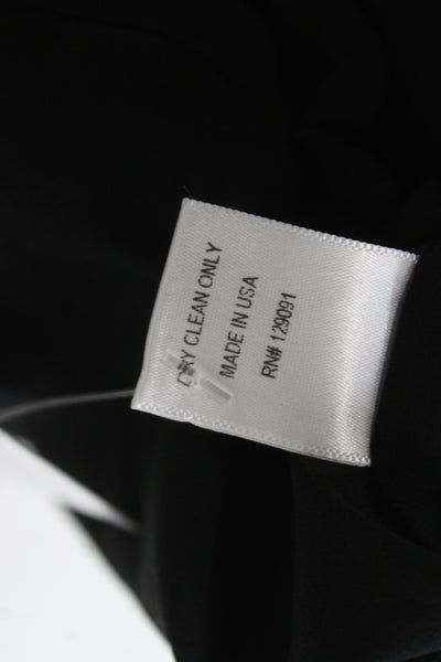 Prabal Gurung Womens Sheath Dress Black Knee Length Button Size 0
