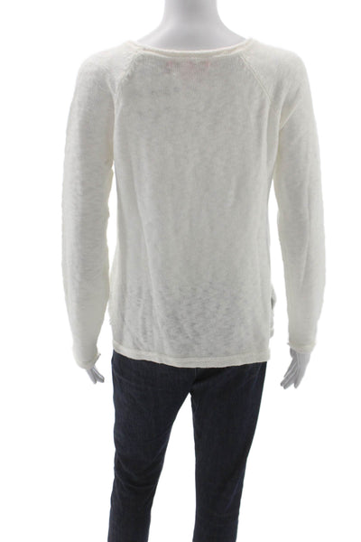 Lilly Pulitzer Unisex Pullover Sweater White Long Sleeve Size S