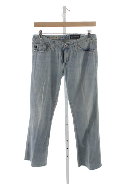 AG Adriano Goldschmied Womens Flared Light Blue Jeans Size 27