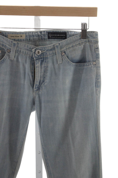 AG Adriano Goldschmied Womens Flared Light Blue Jeans Size 27