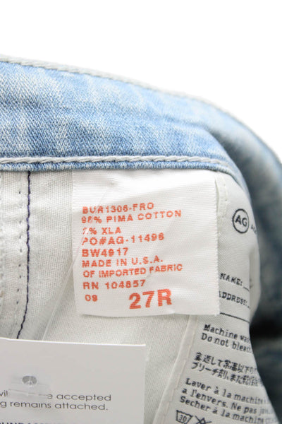 AG Adriano Goldschmied Womens Flared Light Blue Jeans Size 27
