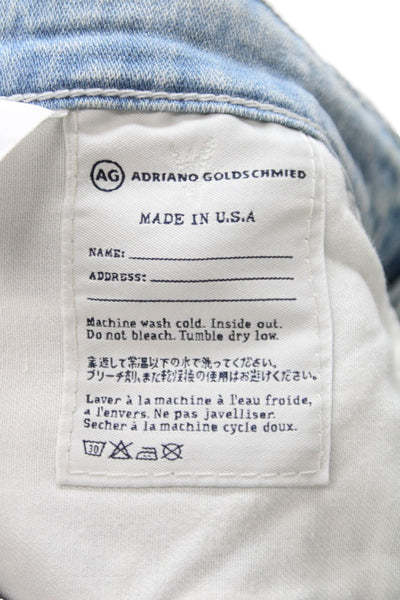 AG Adriano Goldschmied Womens Flared Light Blue Jeans Size 27