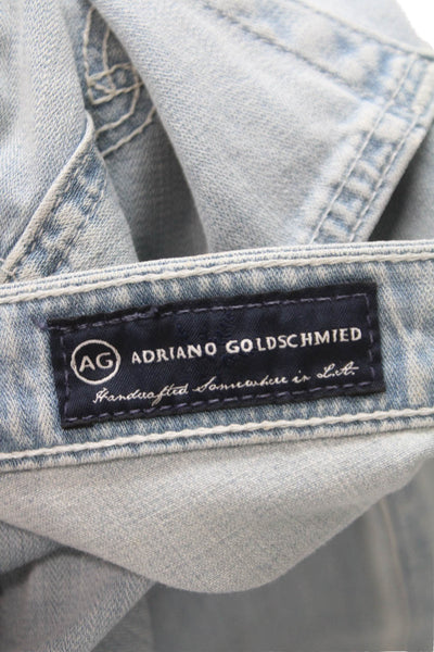 AG Adriano Goldschmied Womens Flared Light Blue Jeans Size 27