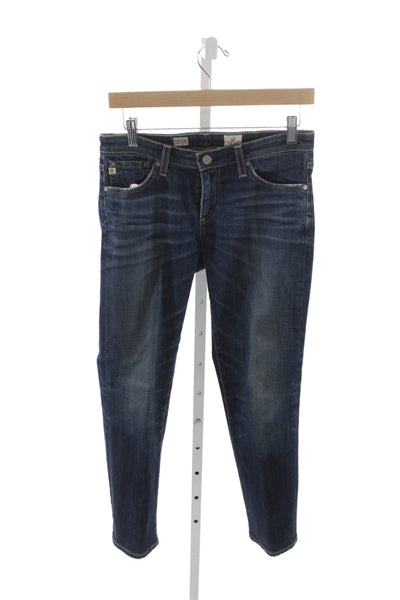 AG Adriano Goldschmied Women Skinny Ankle Jeans Dark Blue High Rise Size 27