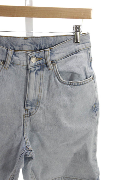Zara Unisex Light Blue Cotton Bermuda Shorts Size 29