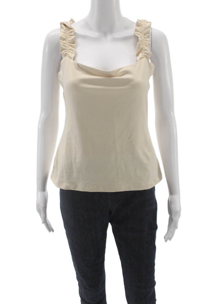 Susana Monaco Womens Camisole Beige 90% Nylon 10% Spandex Sleeveless Size XL