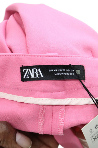 Zara Unisex Pink Solid Shorts Size XS