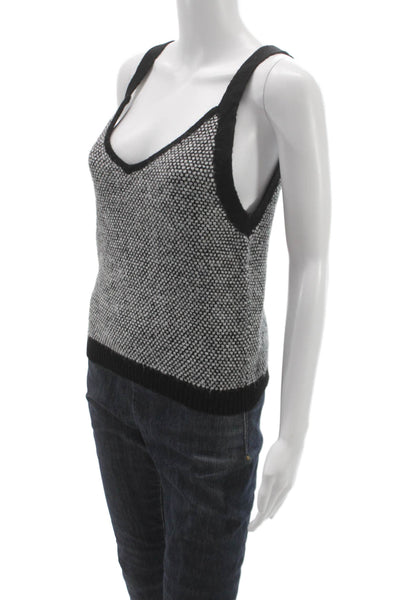 Lilly Pulitzer Women Black Geometric V-Neck Camisole Sleeveless Size M