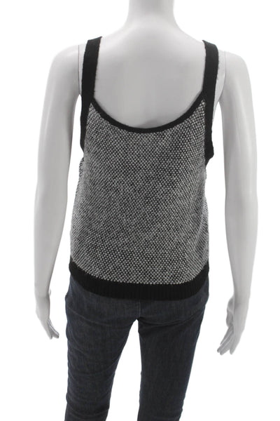 Lilly Pulitzer Women Black Geometric V-Neck Camisole Sleeveless Size M