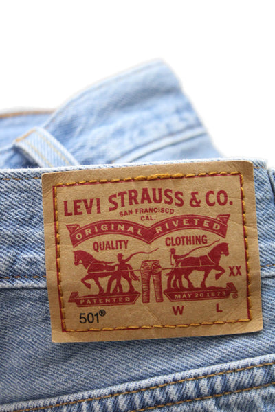 Levi Strauss & Co Unisex Blue 100% Cotton 90s Shorts Size 26