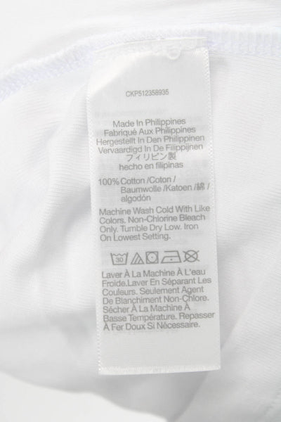 Madewell Women Basic Sleeveless Cotton Crew Neck Tank White Size L