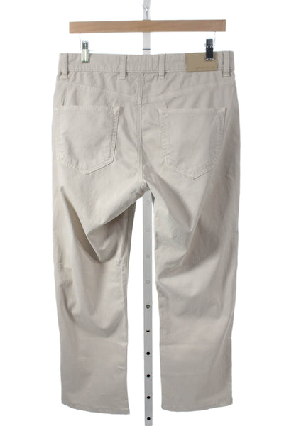 Peter Millar Mens Chino Beige Button Tencel Cotton Size 32