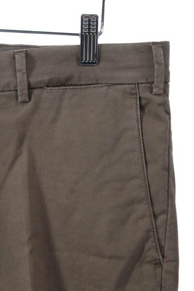 Brunello Cucinelli Mens Chinos Brown Stretch Cotton Inseam 27 Size 48