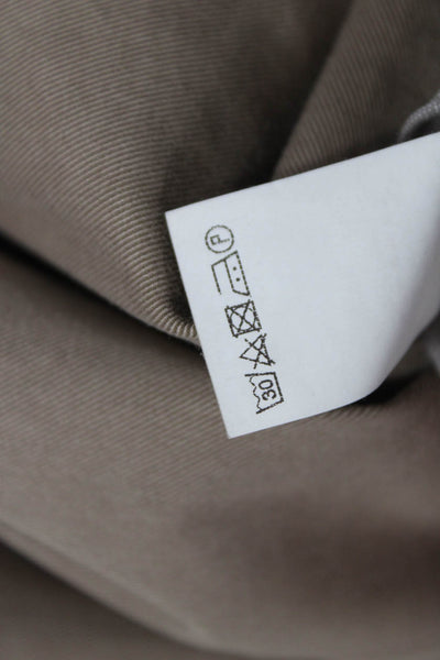 Brunello Cucinelli Mens Chinos Brown Stretch Cotton Inseam 27 Size 48