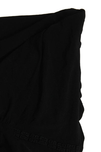 Givenchy Women Bodycon Sheath Dress Black Sleeveless Square Neck Size 44