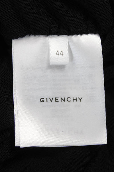 Givenchy Women Bodycon Sheath Dress Black Sleeveless Square Neck Size 44