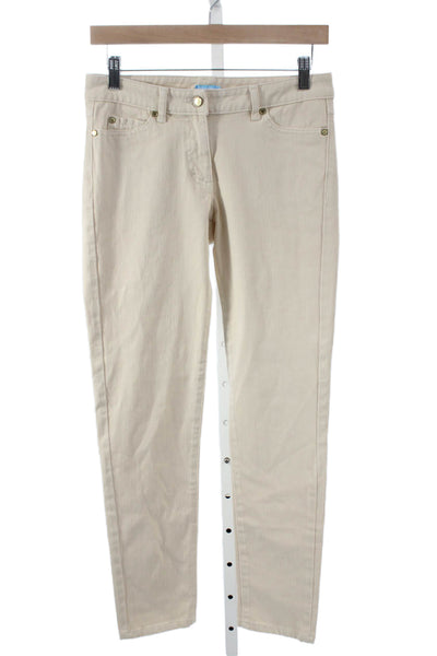 J. Mclaughlin Womens Ankle Chino Pants Beige Petite Size 2