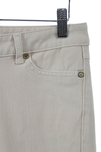 J. Mclaughlin Womens Ankle Chino Pants Beige Petite Size 2