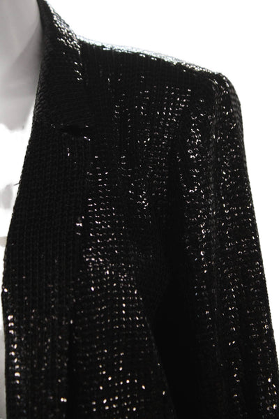 Vince Camuto Women Black Collared Long Sleeve Polyester Blazer 80s Size 14